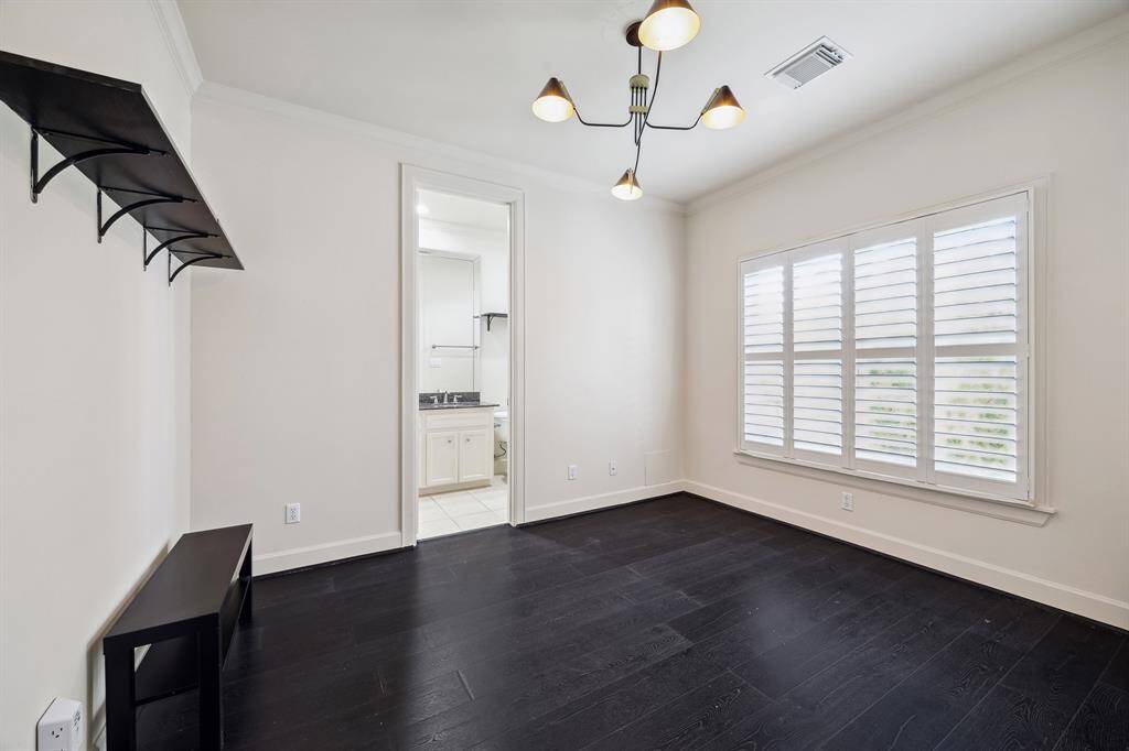 Bedroom #3 is located on the 3rd floor next to the primary sweet, this room has beautiful tree top views.