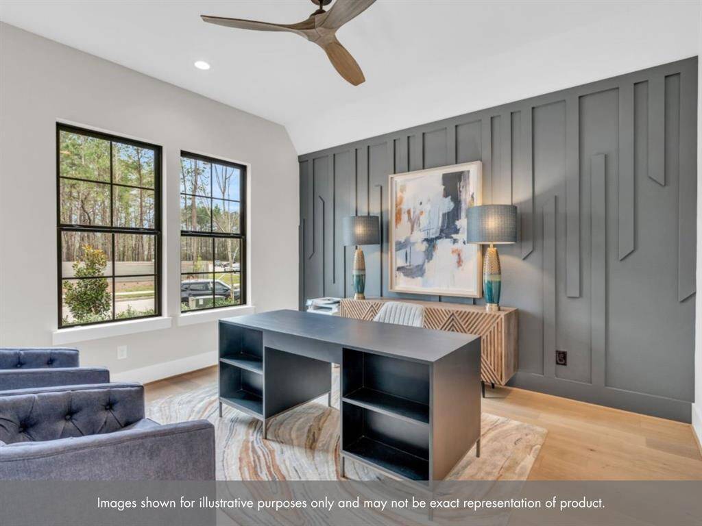 Finished home will have similar trim design in study. Image shown for illustrative purposes only.