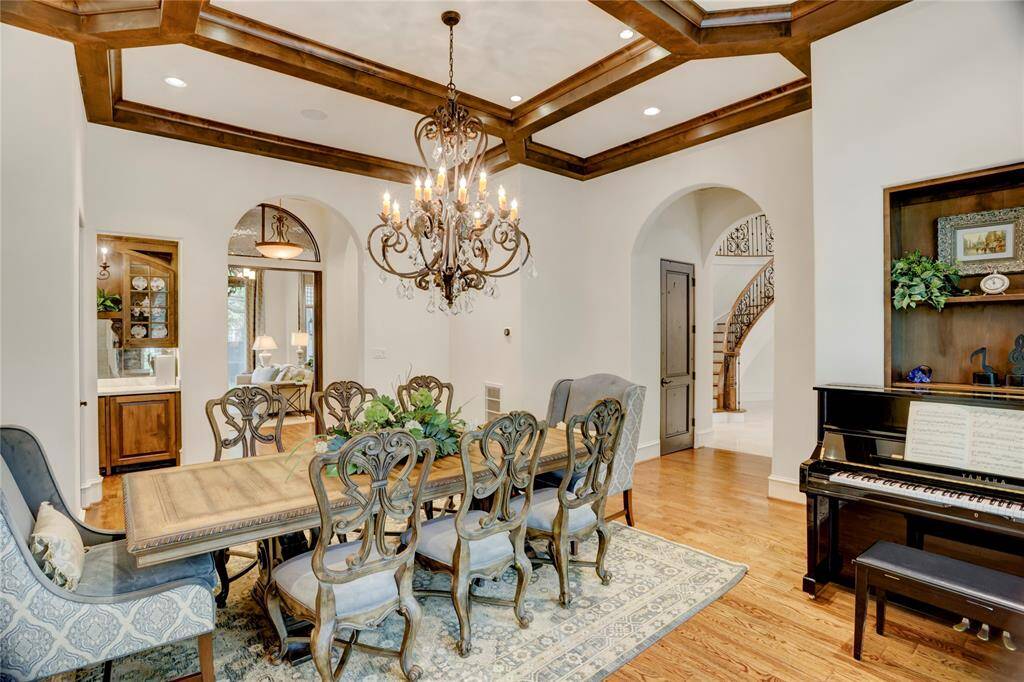 View of the dinning room, adjacent to the living room and great entry