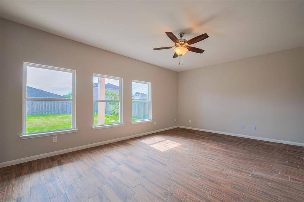Living room with amply light