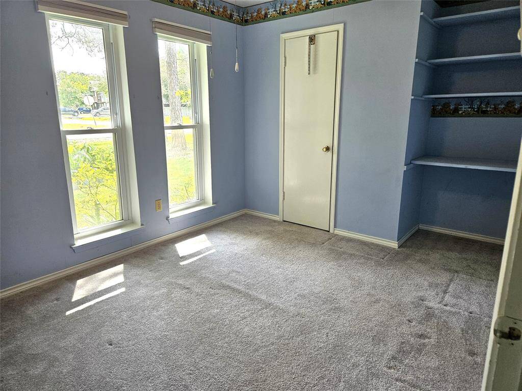 Front Right Bedroom with built-ins.