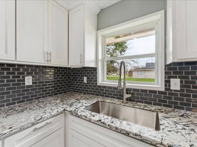 High end backsplash and finishes.