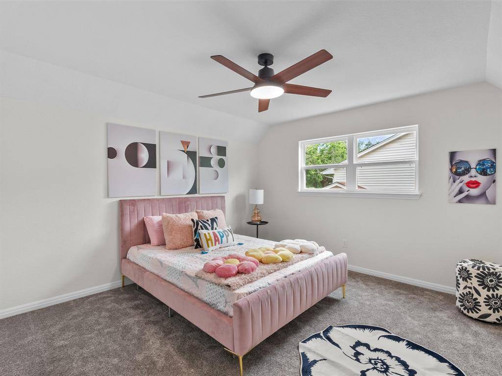 Spacious upstairs bedrooms allow for all family members to have their own spaces.