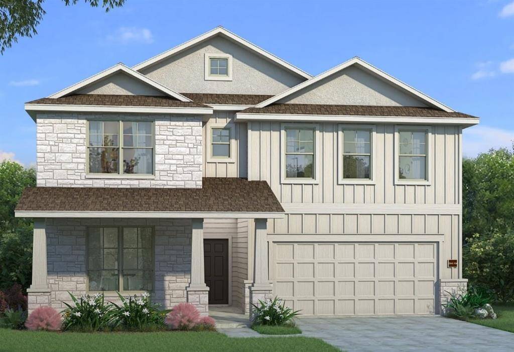 HistoryMaker Homes Hawthorn II with Elevation KM. Home is under construction.