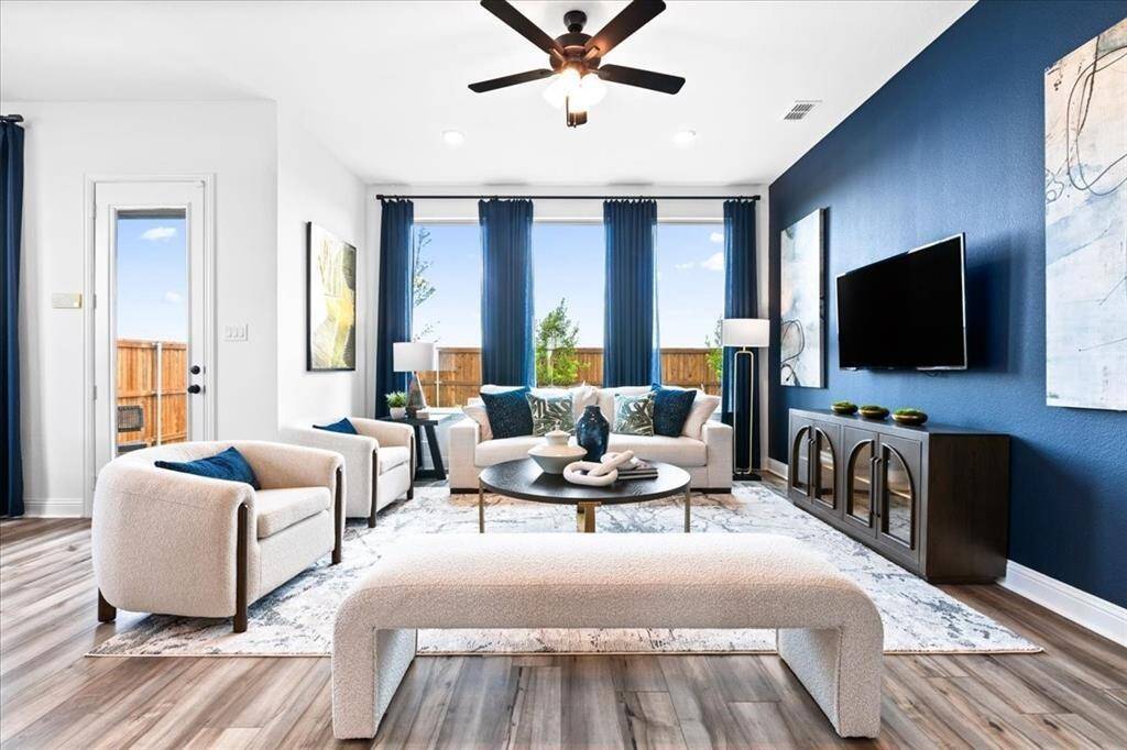 Representative photo of the Hawthorn II plan Living Room. Shown to highlight it’s not just a place to live; it’s a sanctuary that inspires creativity, comfort, and connection.