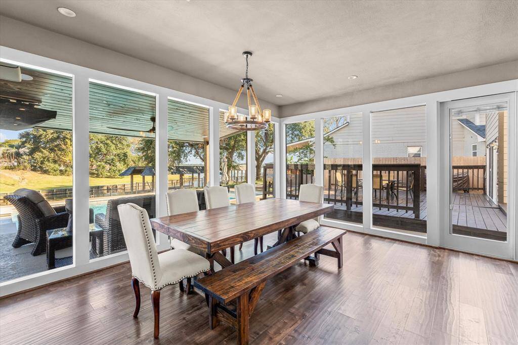 Enjoy these views when sharing a meal together.