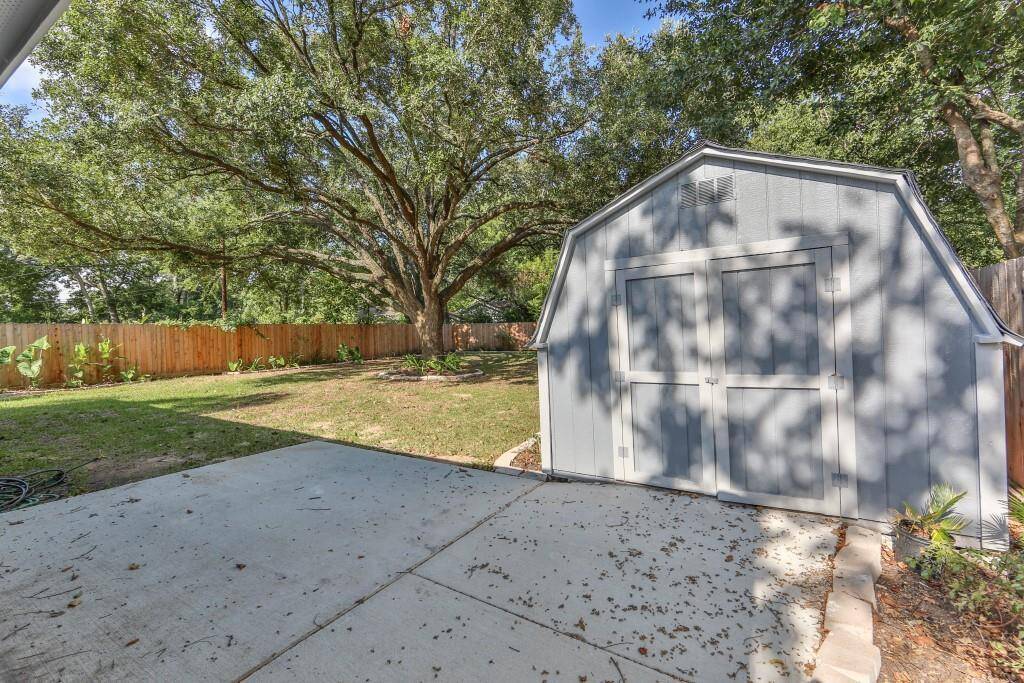 The back yard...