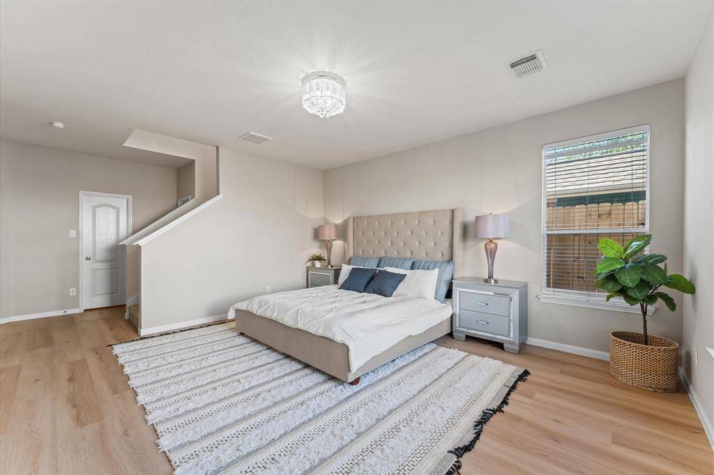 The suite is designed for relaxation, with upgraded finishes that elevate the space.