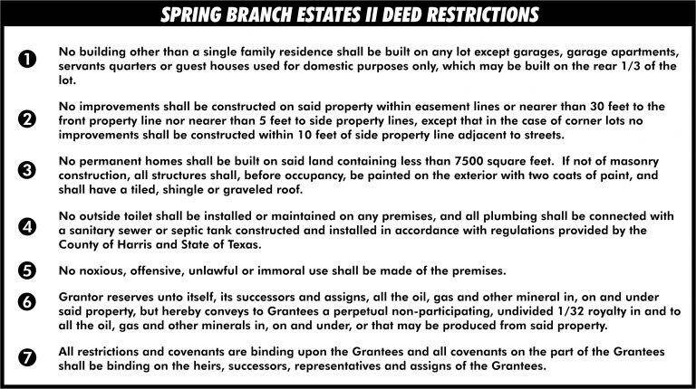 Deed Restrictions