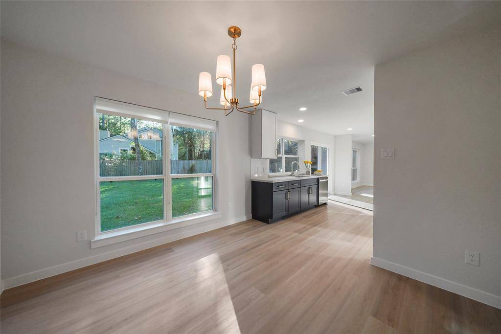 Designe LED light fixtures throughout the home.