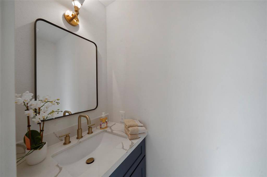 First floor half bath