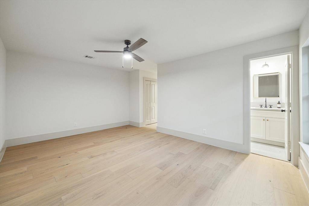 4th bedroom w. private bath, window not seen in photo.