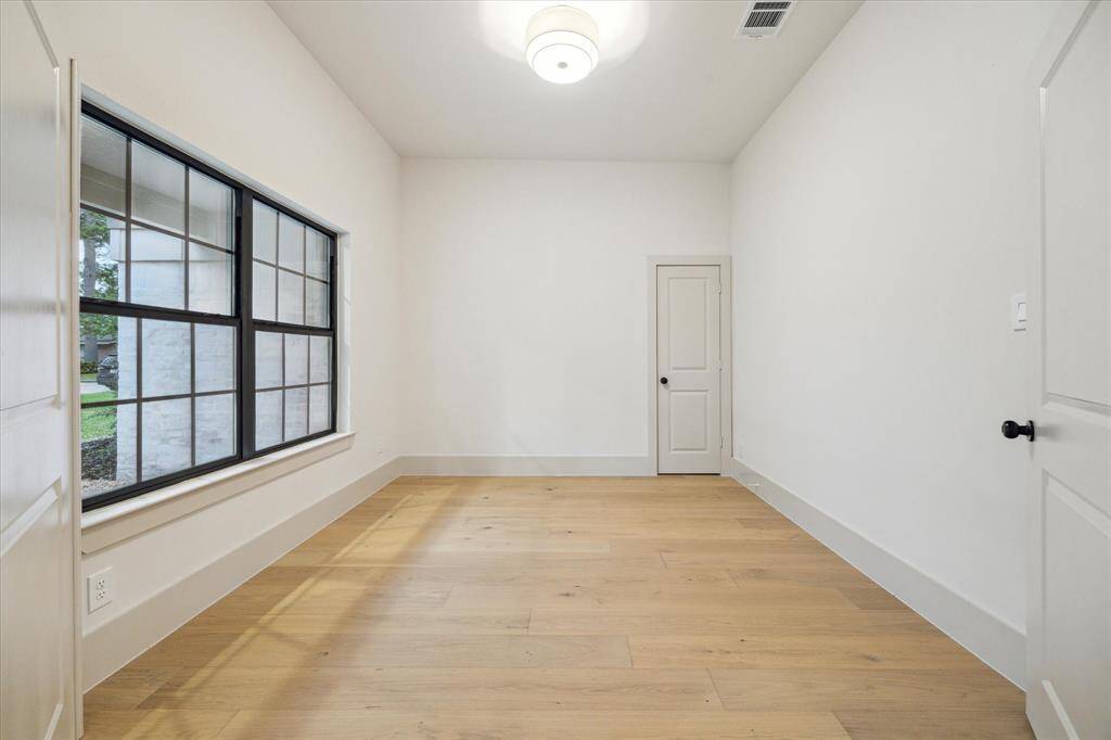 study with storage closet