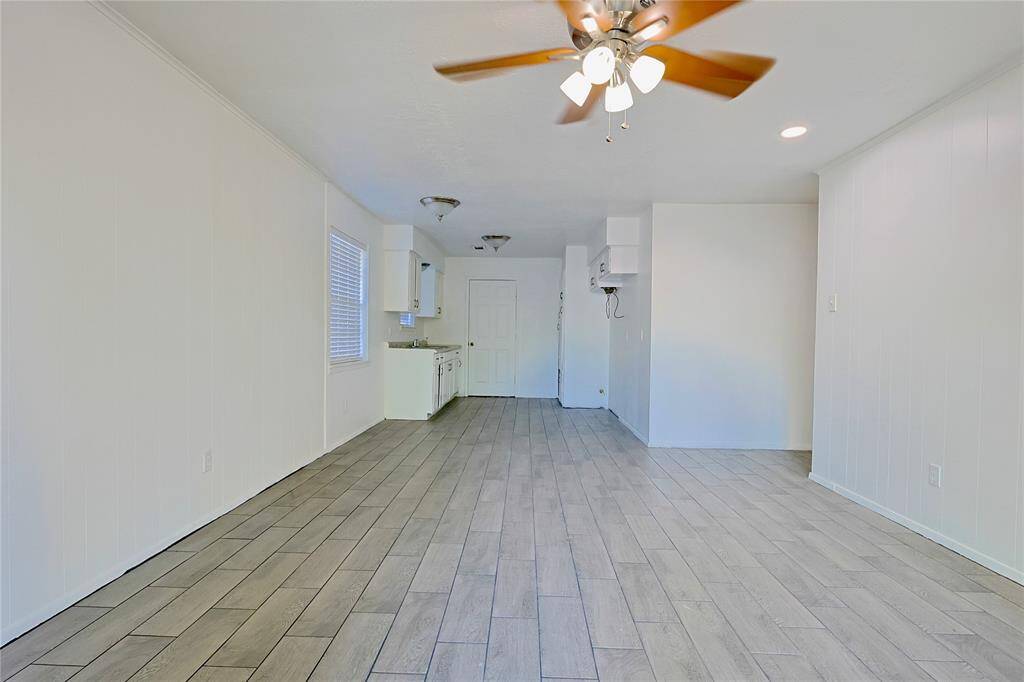 Living room facing kitchen