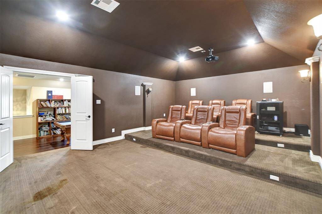 media room - upstairs off the game room