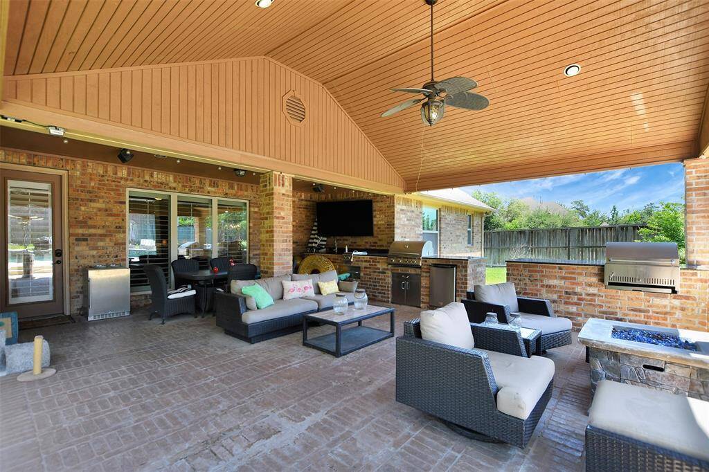 Covered patio space