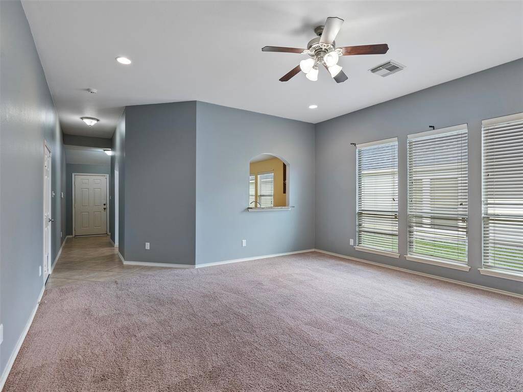 Family room looking out