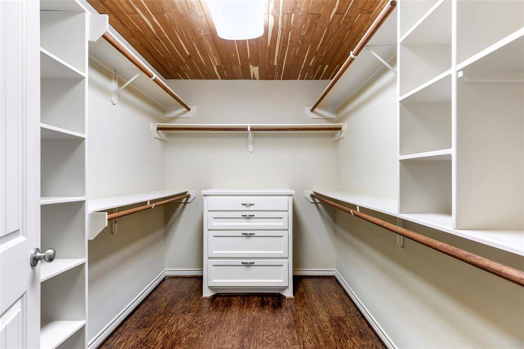 Primary closet