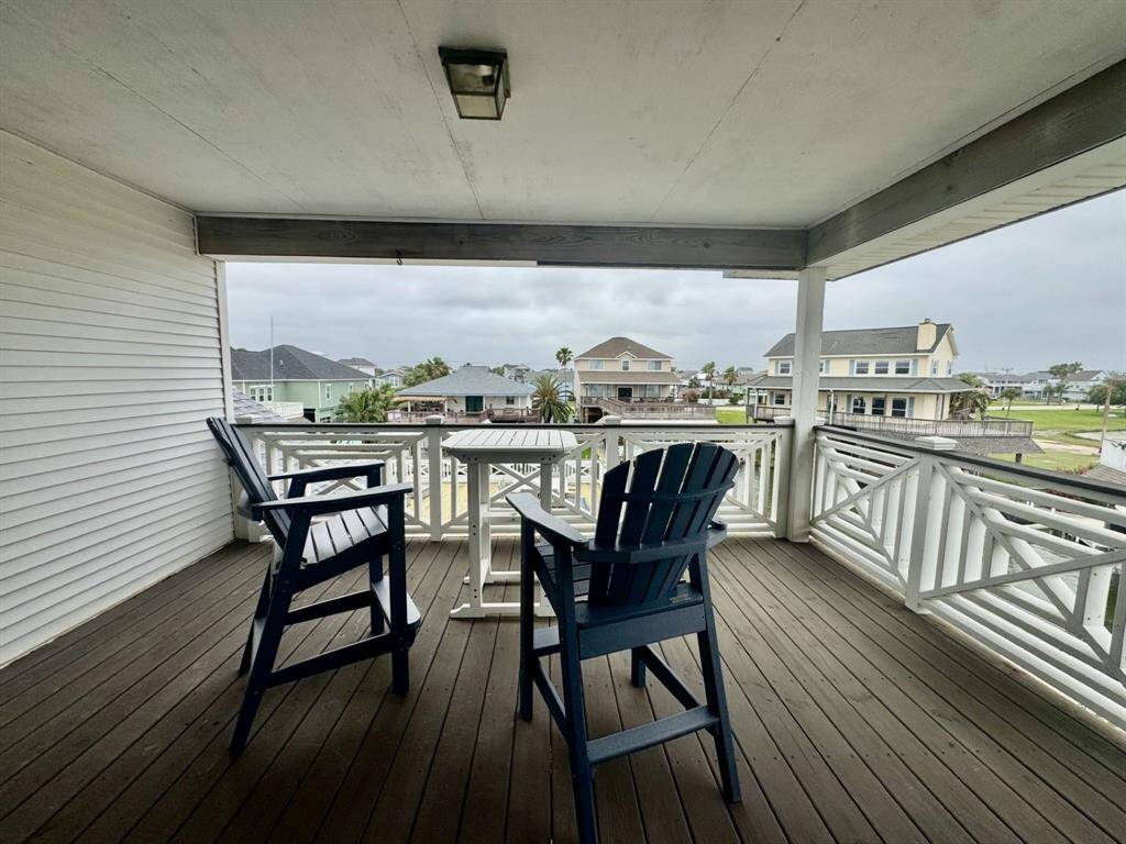 private deck area for the primary coffee morings
