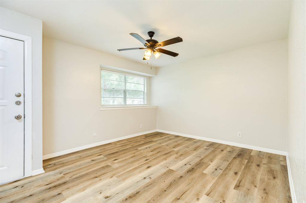 Recently renovated home with new floors and fresh paint.
