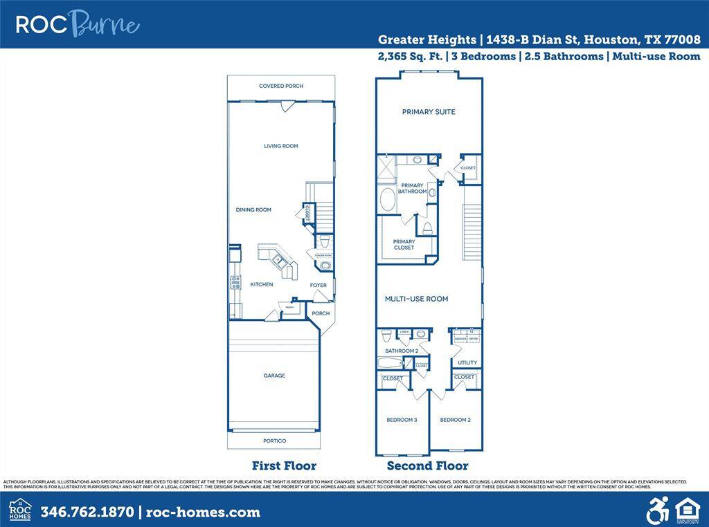 The ROCburne's floor plan has a focus on privacy and functionality, with living spaces on the ground floor and 3 bedrooms on the second floor.