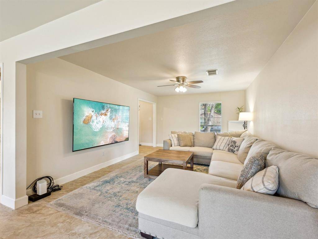 With fresh interior paint, the entire home is light and airy!