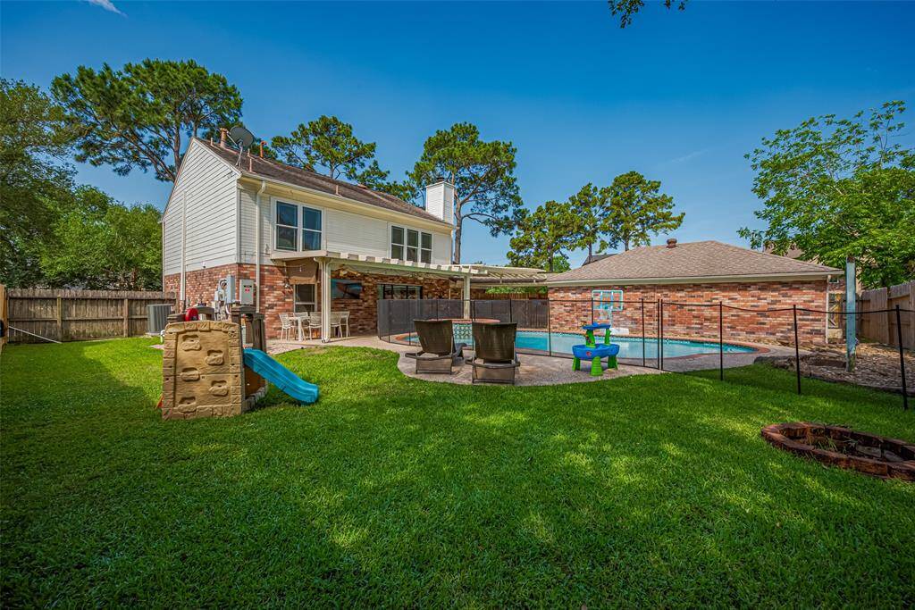 Large backyard