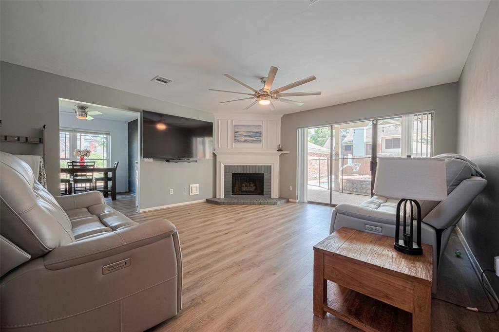 Lux Vinyl Plank flooring runs throughout the entire home