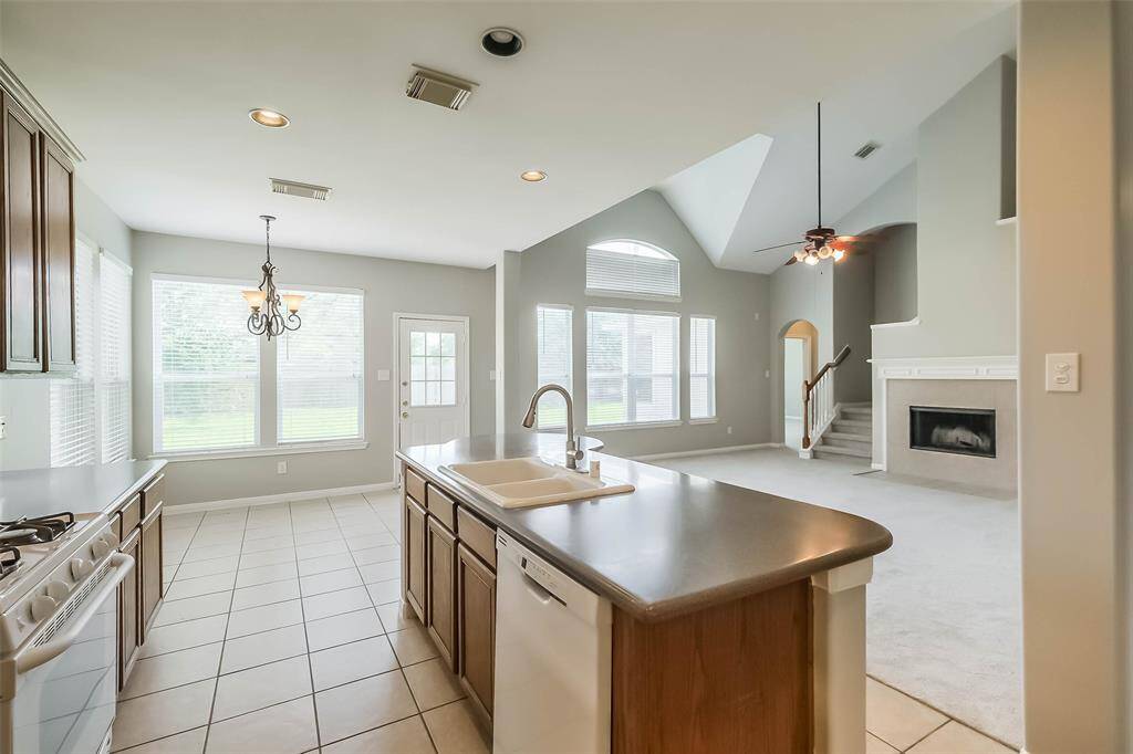 Kitchen & Breakfast Room open to Living Room.
