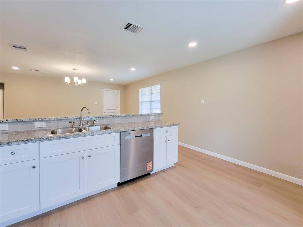 recently installed kitchen with appliances