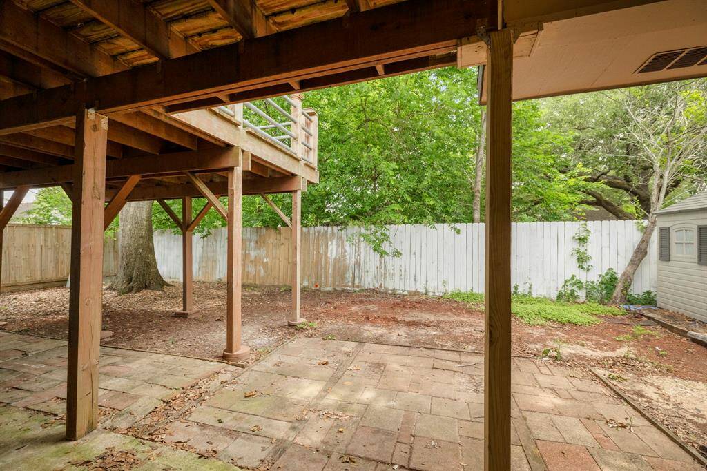 Rear patio