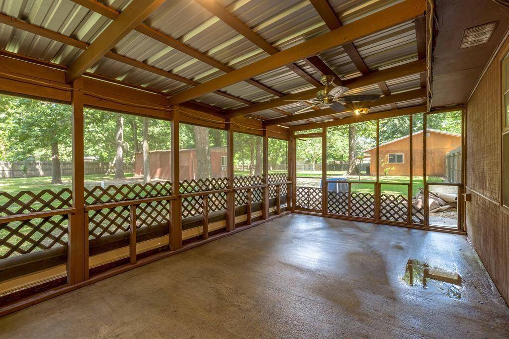 Main House - Porch - Purchase includes 2 Houses and about 2 Acres of Land