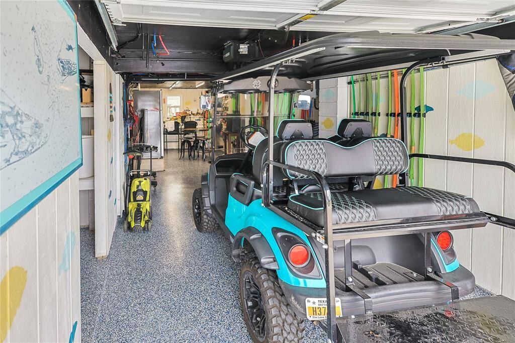 Ample space in the ground floor garage allows for storage of all your tools and toys.