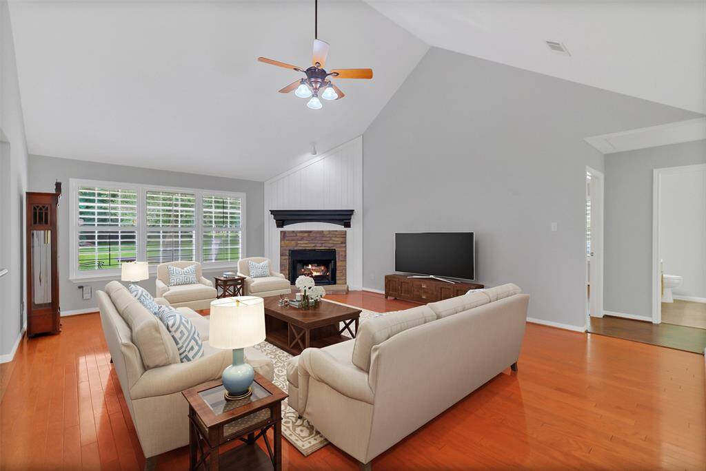 Virtually staged Living area