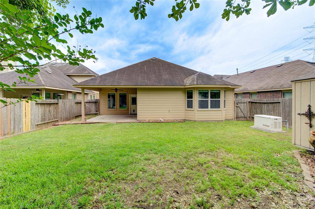 Spacious back yard