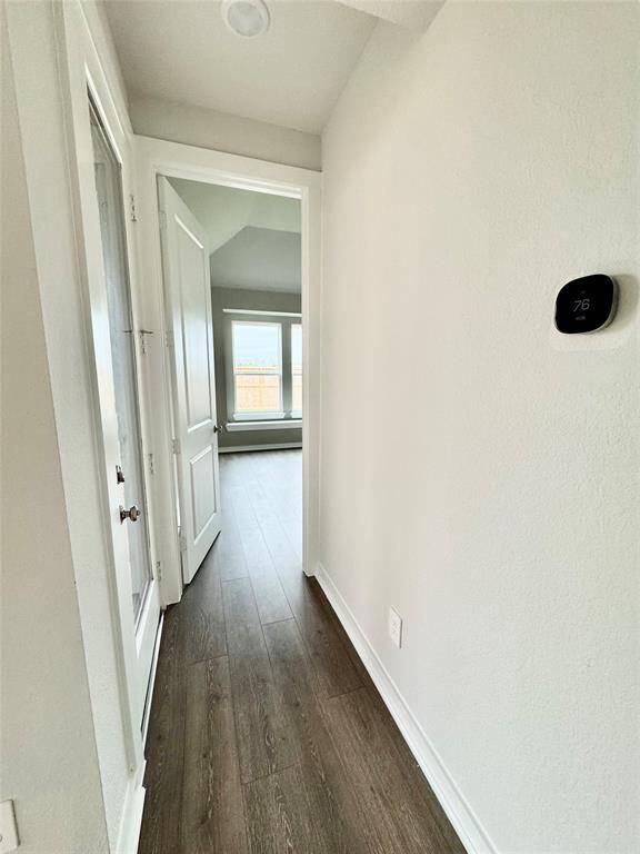 Hallway going to the master bedroom.