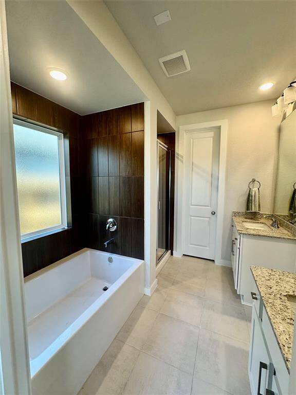 Luxurious master bath