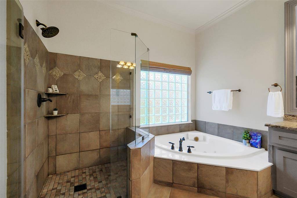 enjoy an invigorating shower in the morning and then relax in the tub at the end of a busy day.