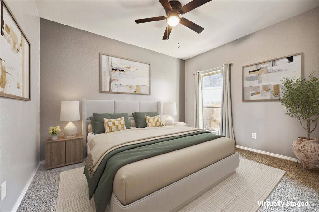 Secondary bedrooms have nice naturallight and views from the side gardens.