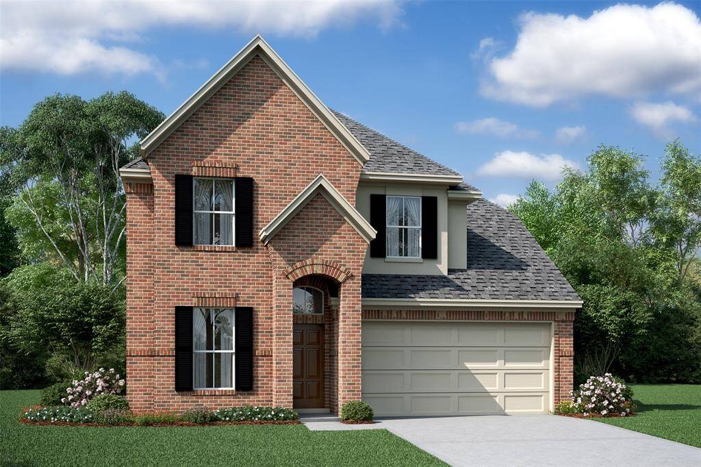 Lovely Elmore design by K. Hovnanian Homes with Elevation A in beautiful The Commons at Sedona. (*Artist rendering used for illustration purposes only.)