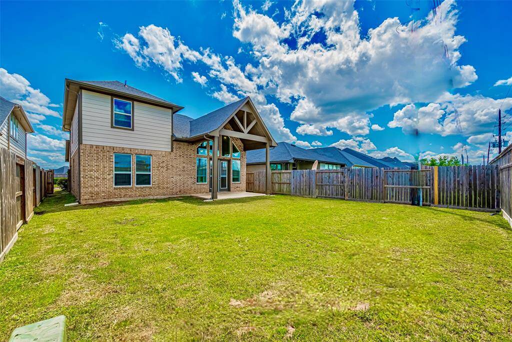 Large backyard