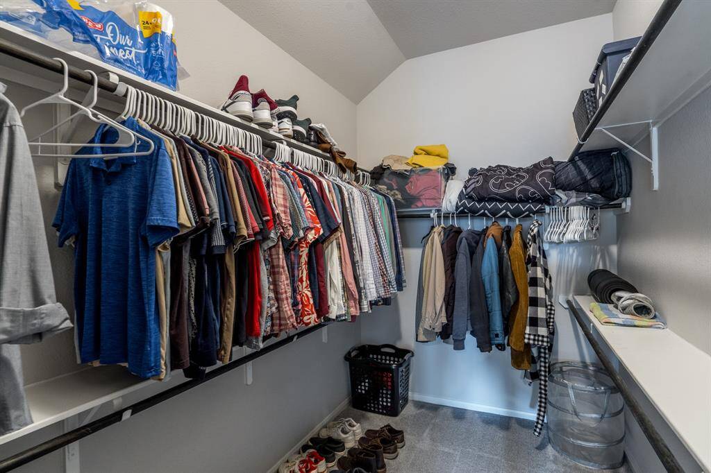 Large walk in closet.