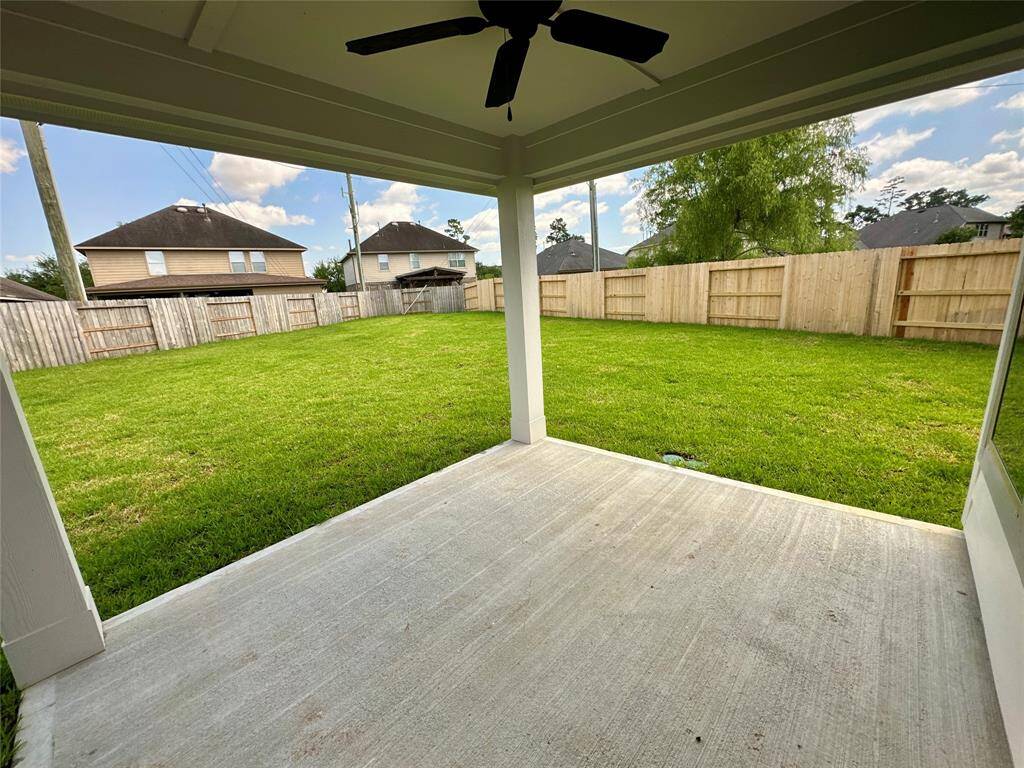 Texas covered back patio.