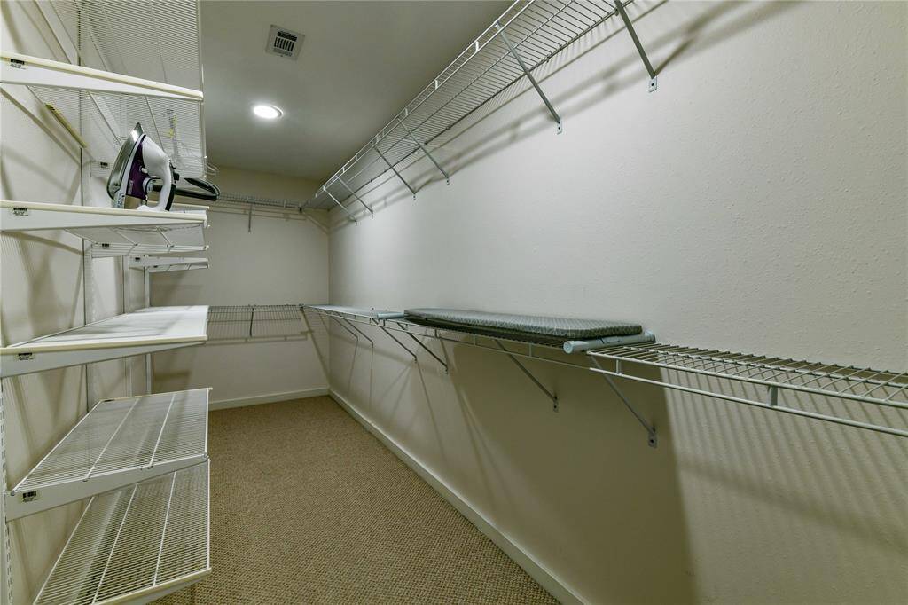 Walk-in closets.