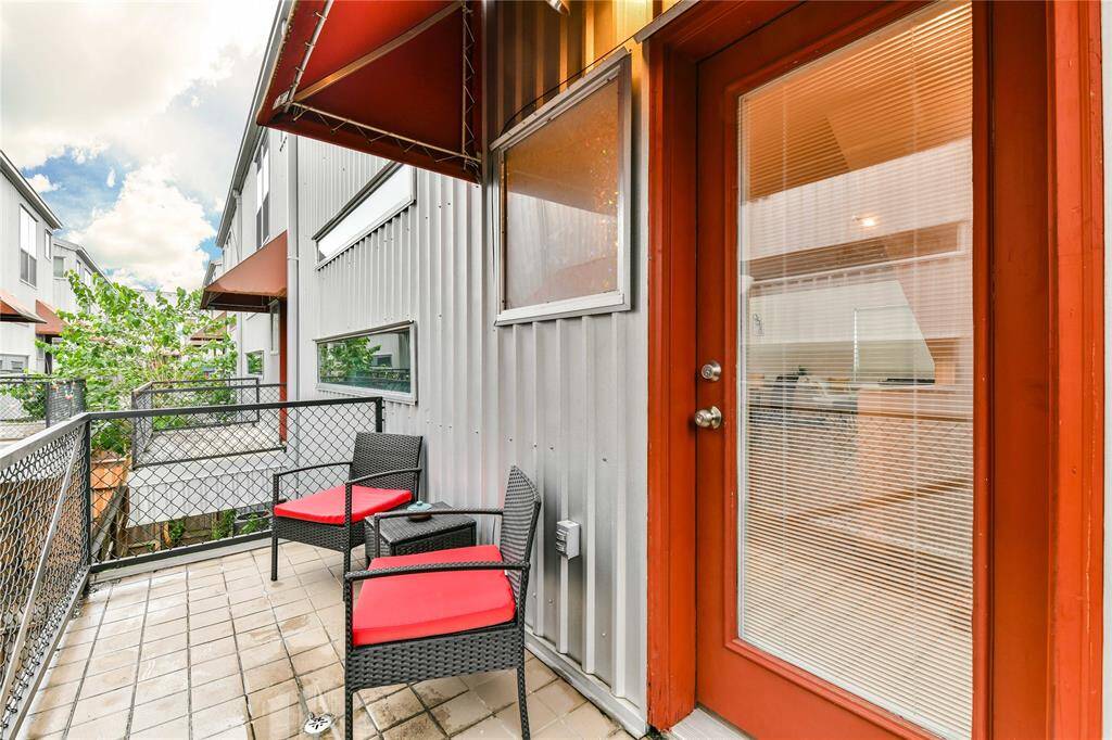 Balcony off of the main floor for grilling and gathering.