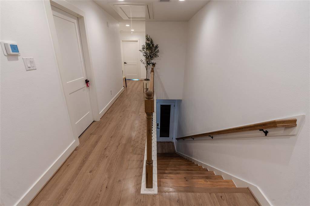 All 3 bedrooms and laundry are upstairs.