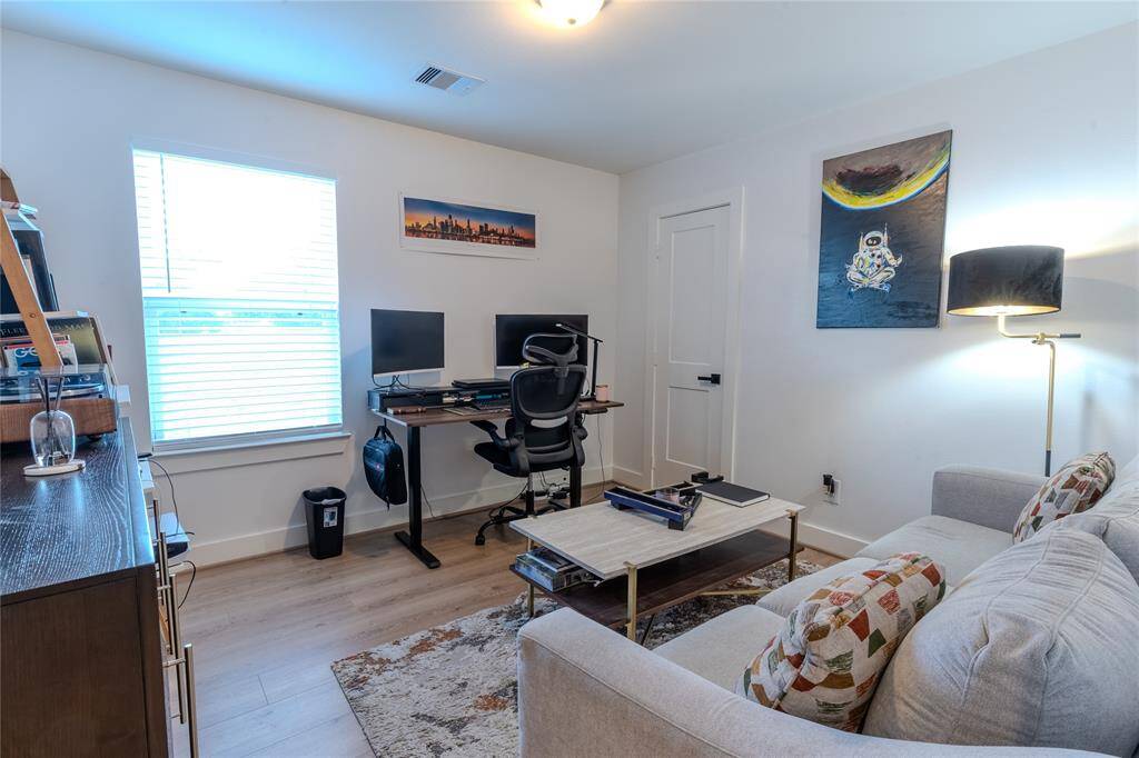 Guest bedroom #2 upstairs is currently being utilized as an office.