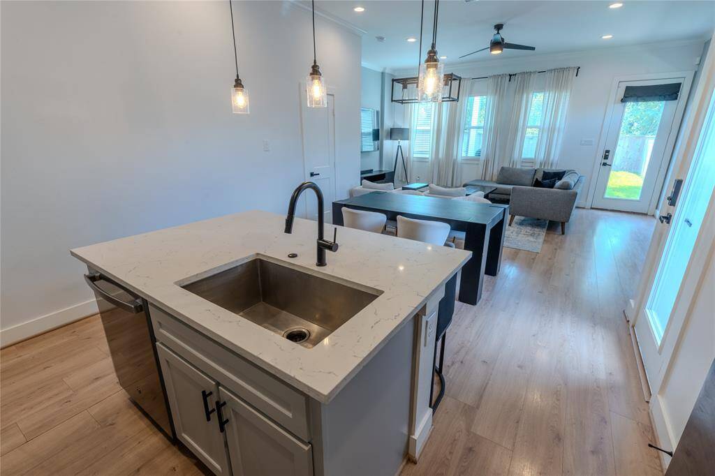 Open concept living!   Door in rear of home leads to fully fenced back yard.
