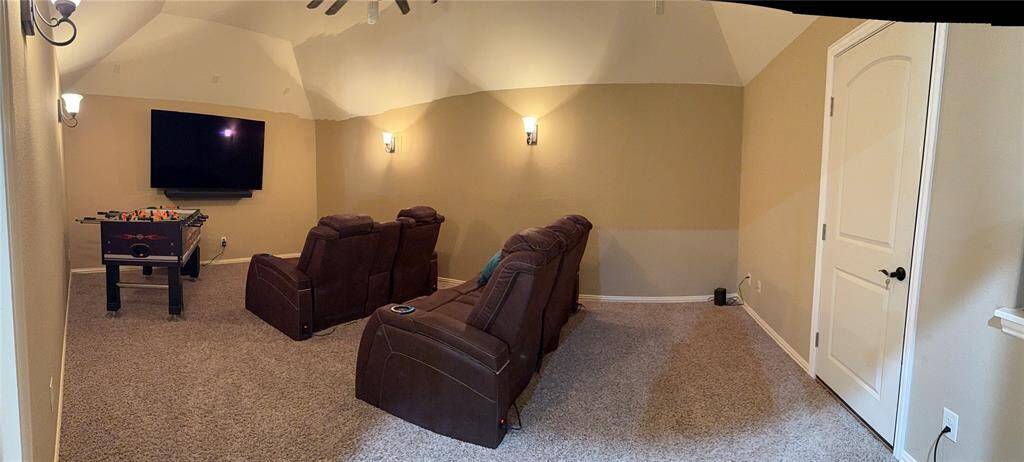 Theater room with theater seating!