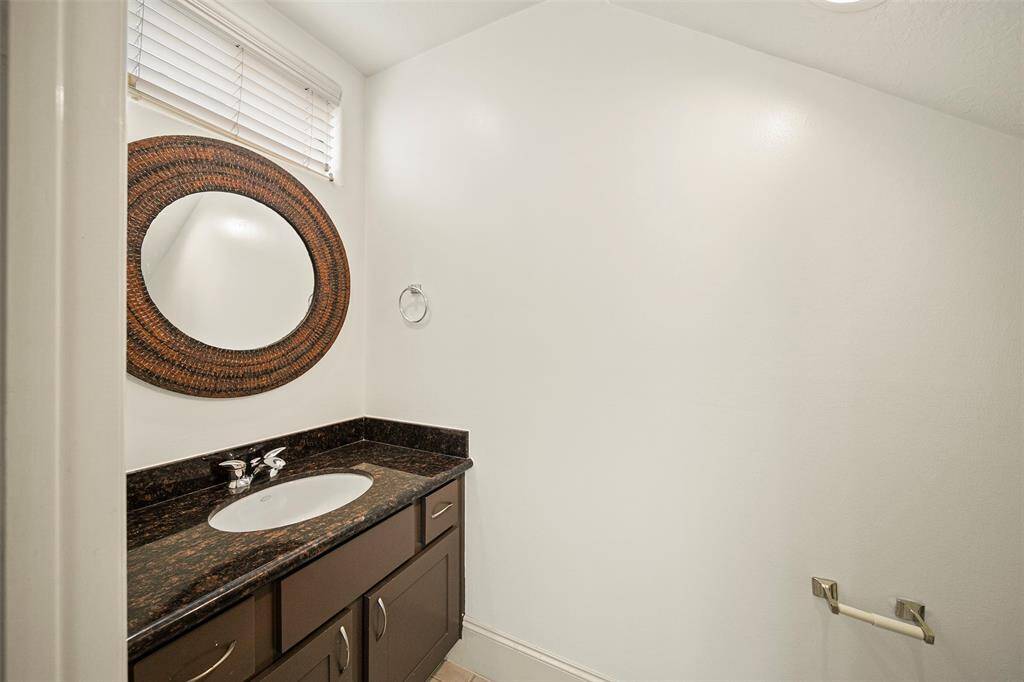Powder room on 2nd floor